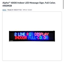 Alpha 4160 C LED message sign