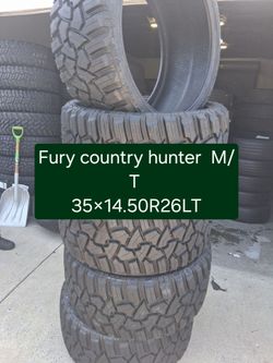 5 new tire fury country  hunter M/T LT 35×14.50R26