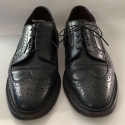 Allen Edmonds MacNeil Mens 10 D 9207 Wingtip Black Leather Oxford Shoes 