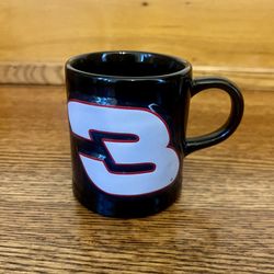 Vtg DALE EARNHARDT Mug SR #3 Coffee Cup Embossed Intimidater Nascar Racing Lmtd NWT