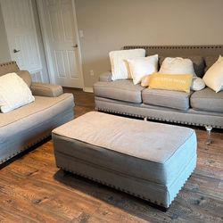 Grey 3-Piece Couch Set
