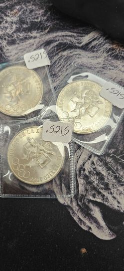 Mexico 720 Silver 1968 Olympics Coin