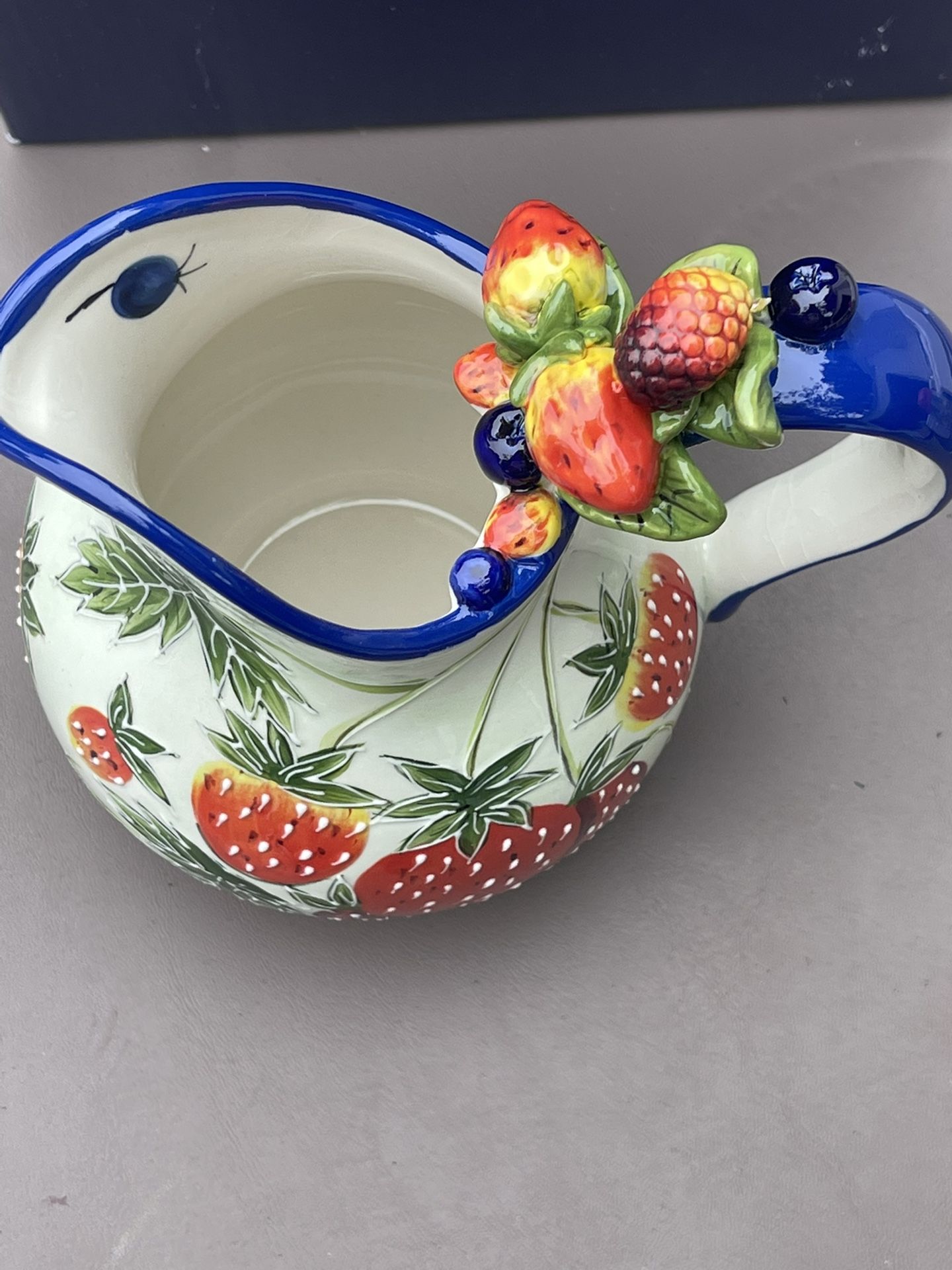 Blue Sky Ceramic Pitcher
