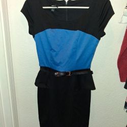 IZ Byer Colorblock Peplum