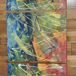 Hand Painted Abstract Art