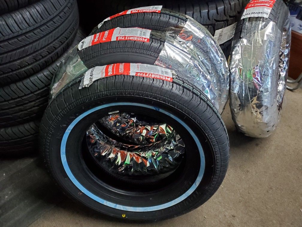 155 80 13 REMINGTON LOWRIDER WHITE WALL TIRES