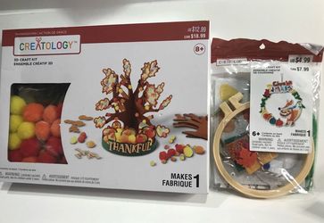 Creatology thankful wreath and 3D craft kit new