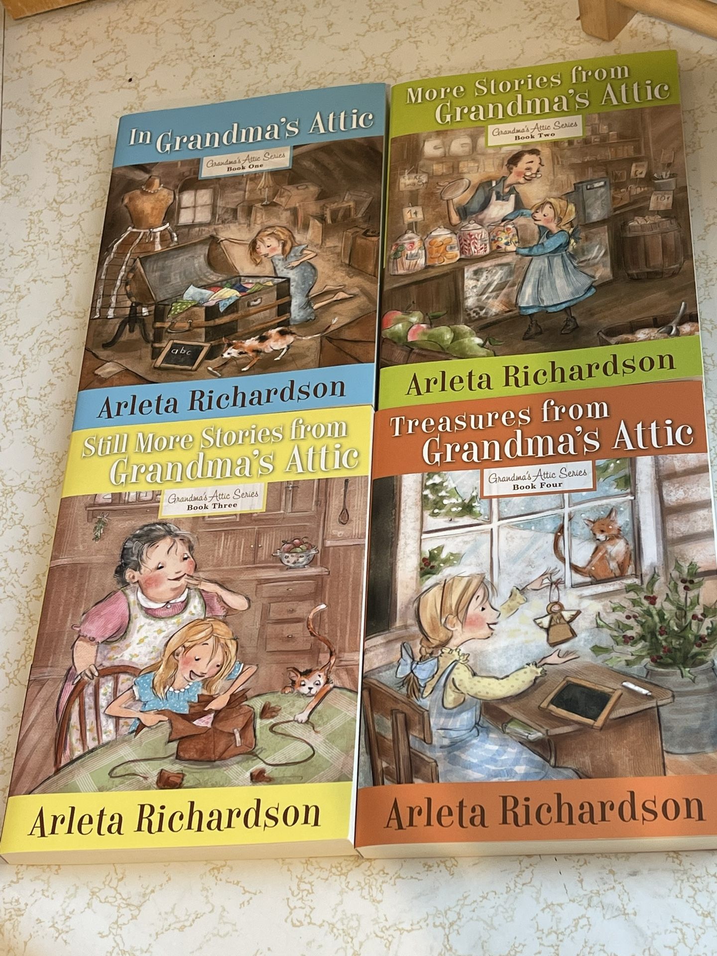 TREASURES FROM GRANDMAS ATTIC CHAPTER BOOK SERIES 1-4 $5 for all!