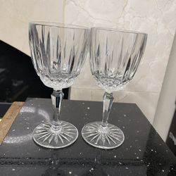 Vintage Mikasa Old Dublin Wine Glasses. Set of 2, West Germany.