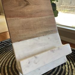 Marble & Wood Book Stand 