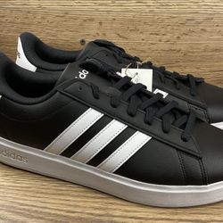Size 12 - Adidas Grand Court 2.0 Black White GW9196