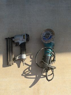 Finish nailer and grinder