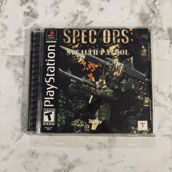 Spec Ops Stealth Patrol (Sony PlayStation 1 PS1),Black Label