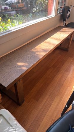Wooden bench