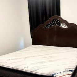 King Size Bed Frame W/ Mattress