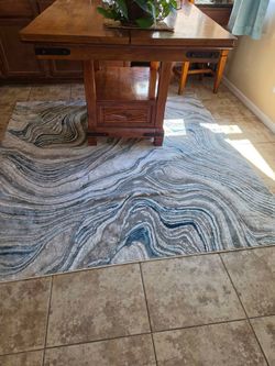 Abstract Rug 6ft7inch Square carpet