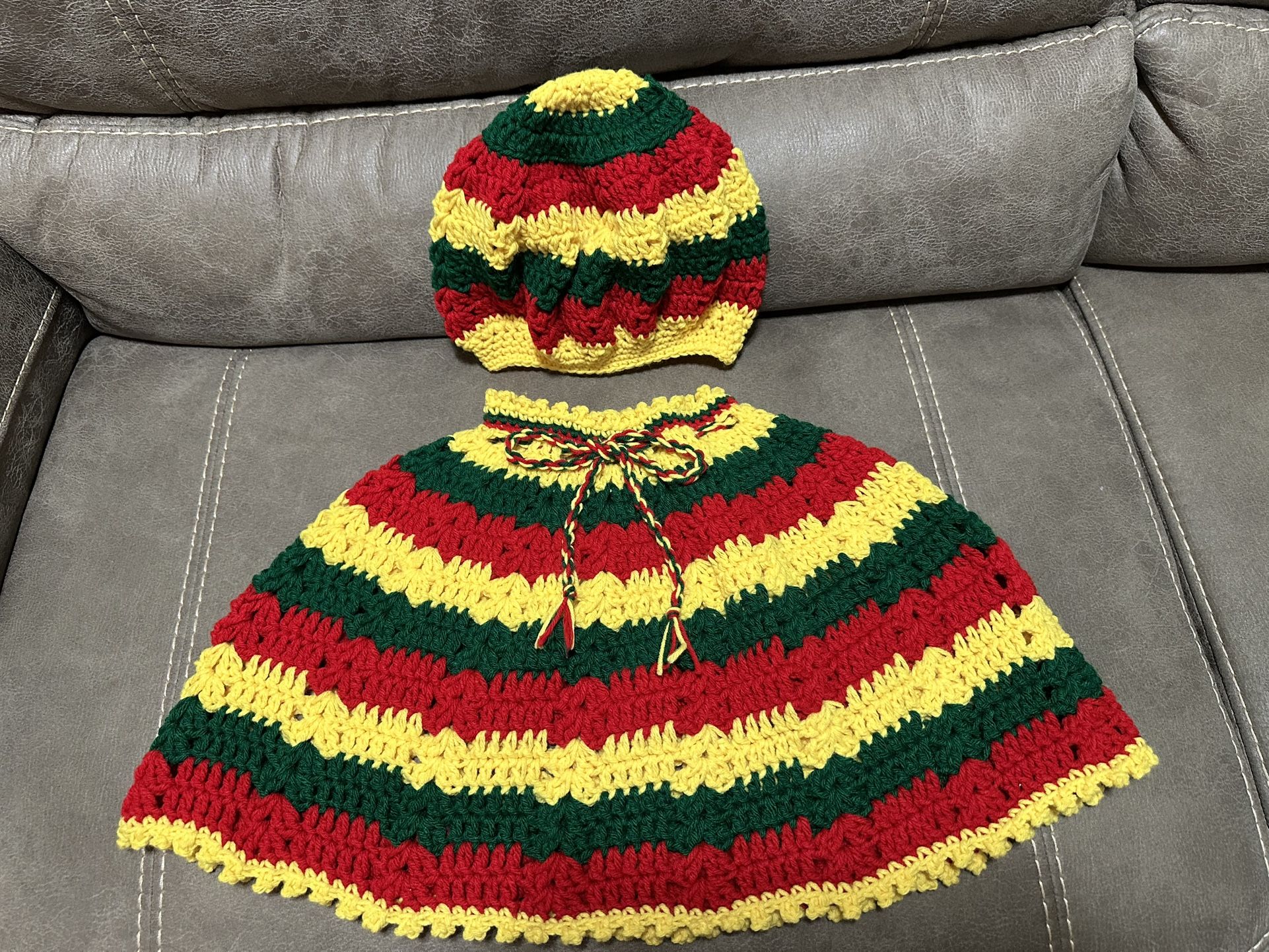 Poncho With Beanie