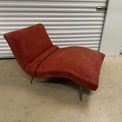 Lawrence Peabody for Selig MCM Architectural wave-form chaise lounge