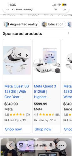2 meta quest oculus and 1 meta 3