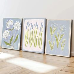 Canvas Wall Art Flowers Plant Aesthetics Painting Picture.