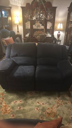 Navy blue used couch