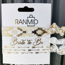 BRIDE TO BE HAIR TIE $3