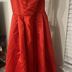 Red Corset Prom Dress