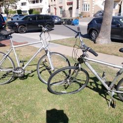 Bicycles. (RIGHT) TREK 700000  (LEFT) Cannondale Adventure 400.