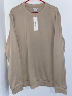 NWT Calvin Klein Men's Pullover Crew Neck Fleece Sweatshirt Size Large