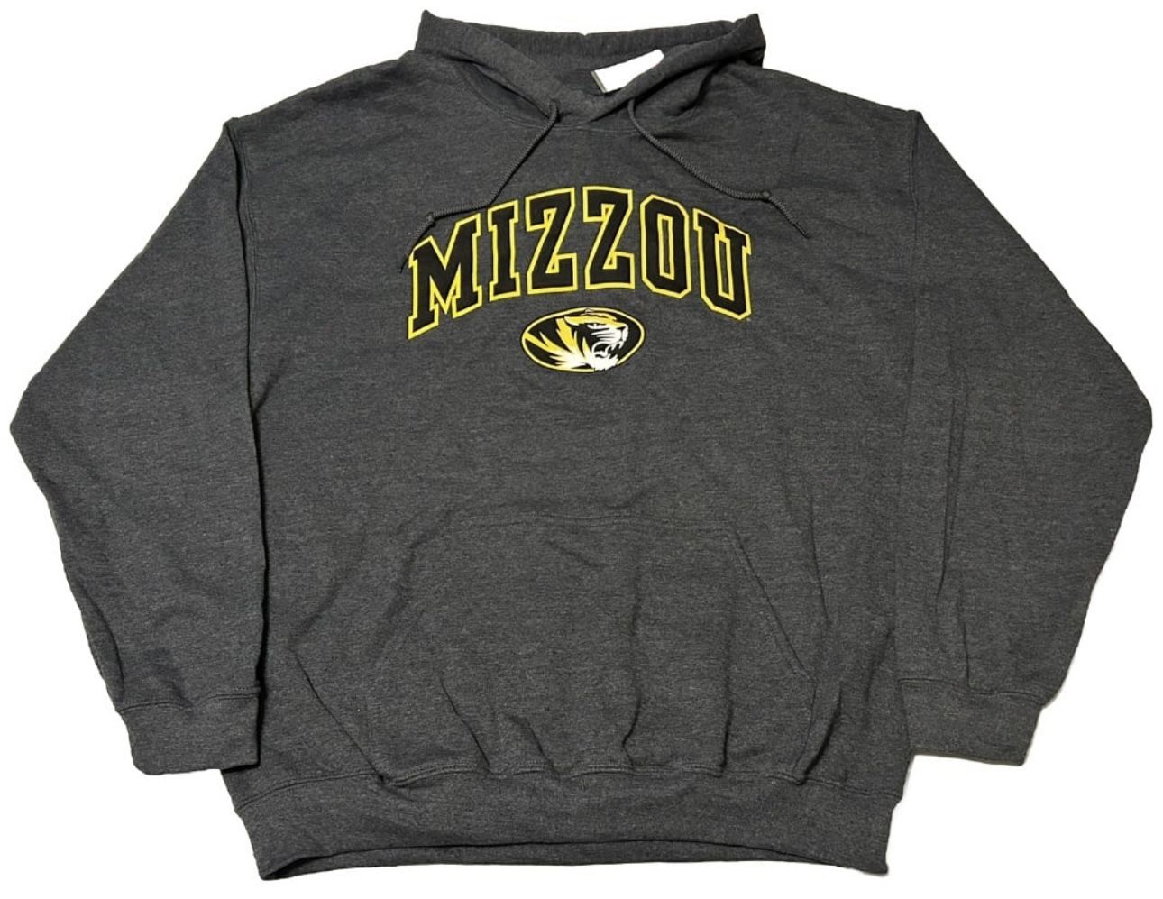 Mizzou Missouri Tigers Hoodie Sweatshirt Mens Large & XL Gray New