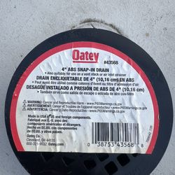 4” 4 Inch ABS SNAP IN DRAIN