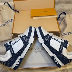 NEW LOUIS VUITTON TRAINERS DESIGNER SHOES LV TRAINER. Sizes : 42 ,43 And 44 Europe ( 8.5 , 9.5 , 10.5 USA)