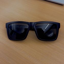 Black Heatwave Sunglasses. Polarized