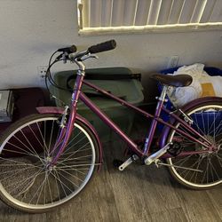 Schwinn Mifflin 24 inch 7 speed bicycle w/ purple sparkle paint, Shimano,  Promax  Schwinn Mifflin 24 inch 7 speed bicycle w/ purple sparkle paint, Sh