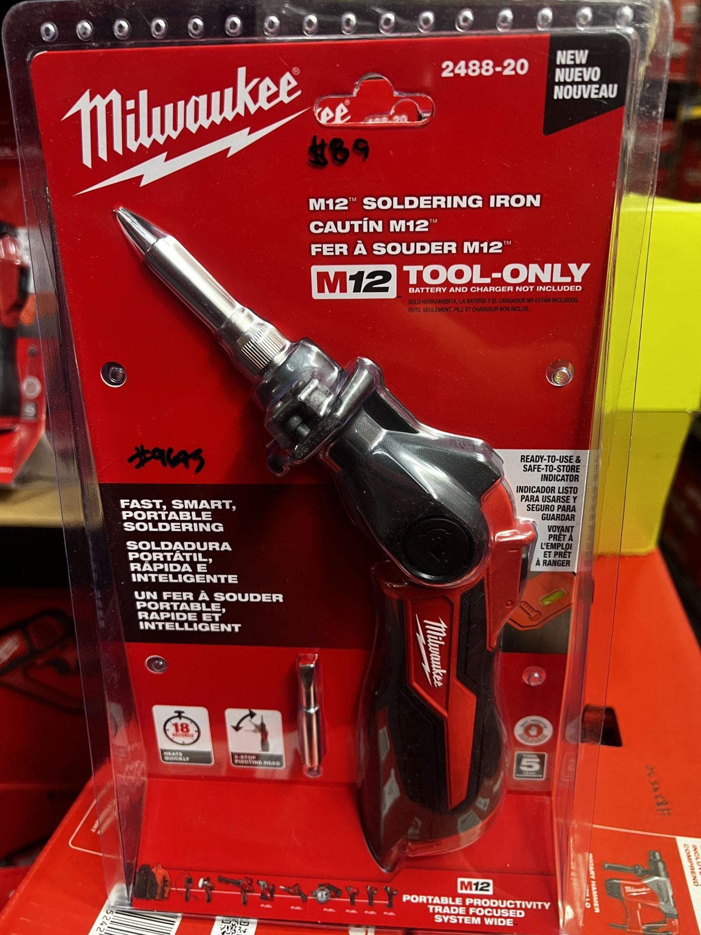 Milwaukee M12 12-Volt Lithium-Ion Cordless Soldering Iron (Tool-Only)