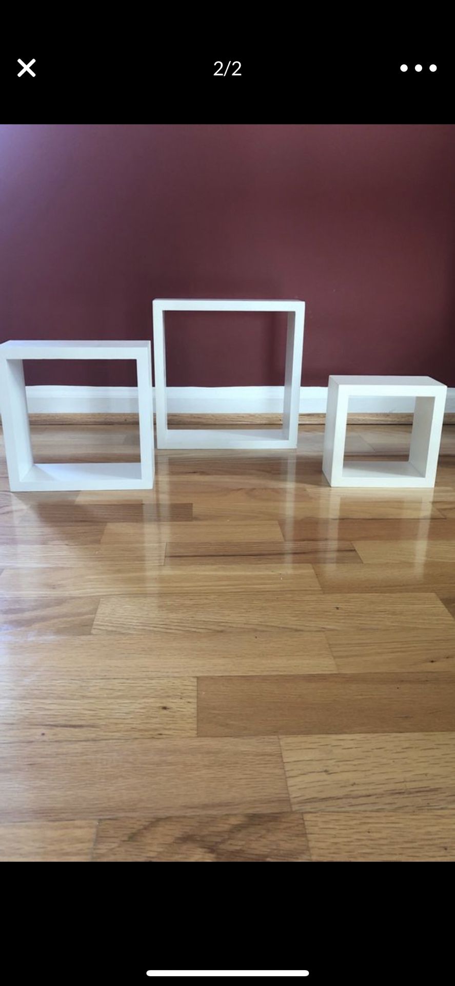 Floating wall shelves set of 3