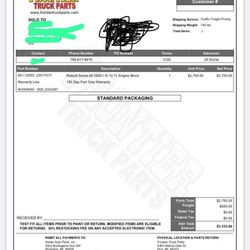 12.7 Reman Block + In frame Kit Oem 4500