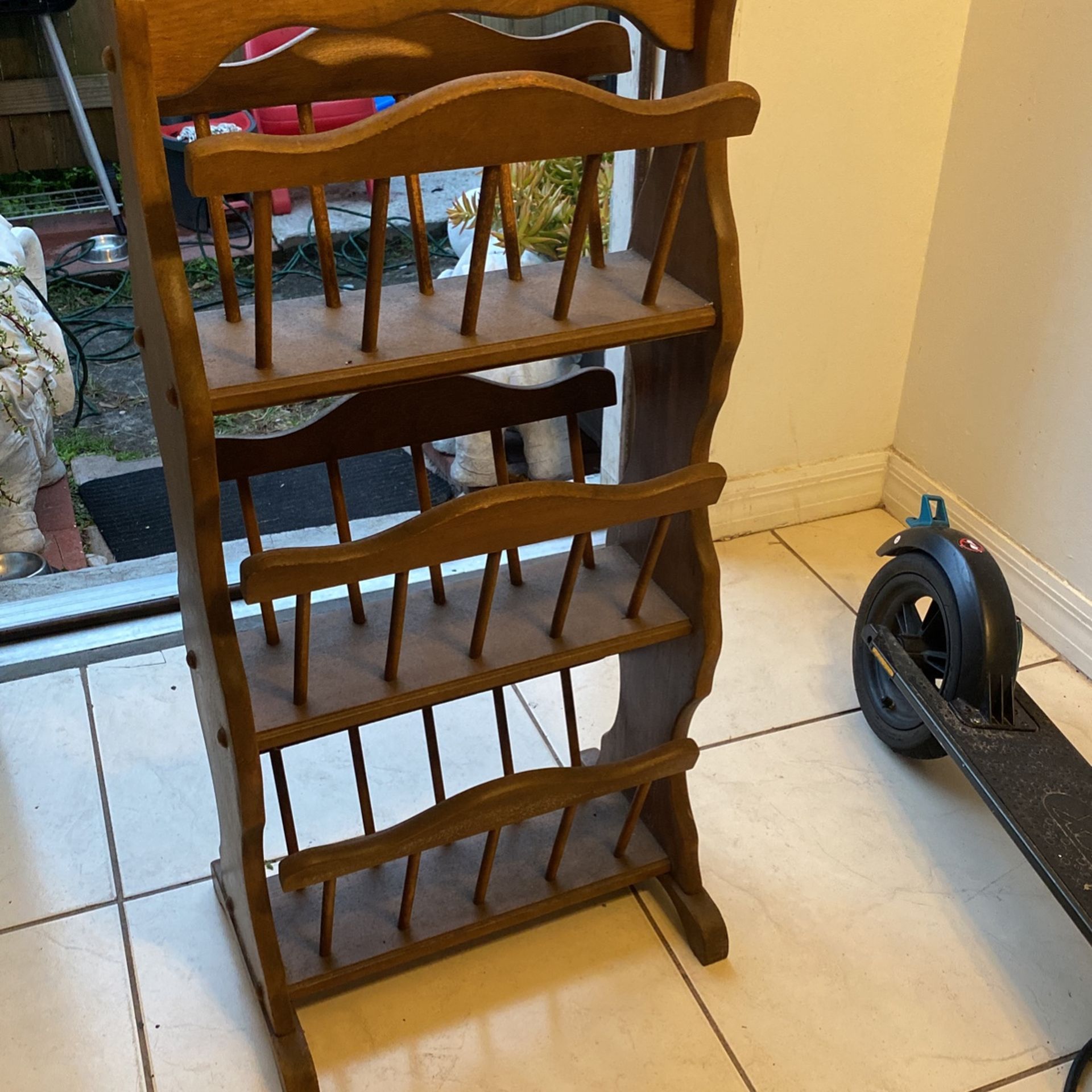 Antique Magazine Rack/ Shoe Rack