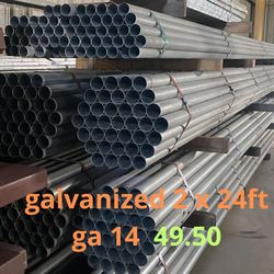 galvanized 2 x 24 ft ga.14  