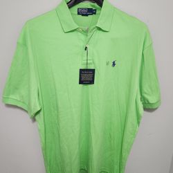Polo By Ralph Lauren Men's Green Classic Polo Shirts Size XL