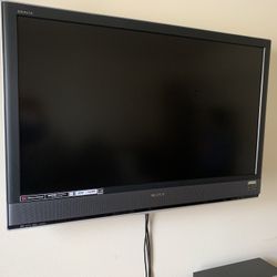 TV Sony and wall mount