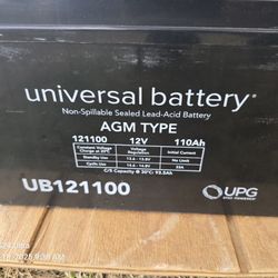 12v Agm Battery 110ah  Battery