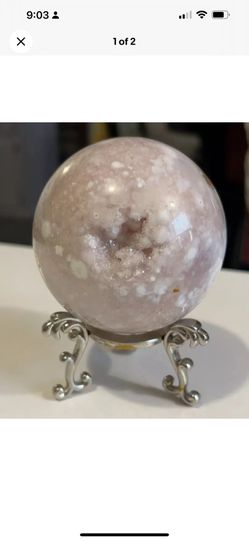 Pink Amethyst Agate Sphere HIGH QUALITY 642G!