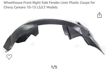 2010 Camaro Wheel House Liner Passenger Side