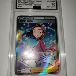 Pokemon Korean Aroma Lady SR AGS 10 GOLD LABEL