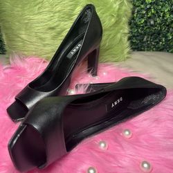 Black Classy Peeptoe