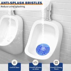 Urinal Screen Deodorizer(50 pack), Anti-Splash Urinal Screens Cakes with Long-Lasting Fragrance for Men Toilet Bathroom Airport Office Mall Hotel (25 