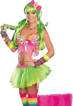 DREAMGIRL Daisy Neon 70's Dazed festival costume
