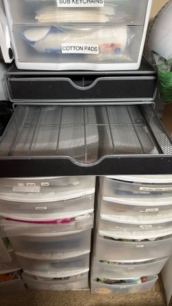 K cup storage boxes.