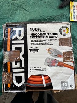 Ridgid 100 ft Contractor Grade Extension Cord
